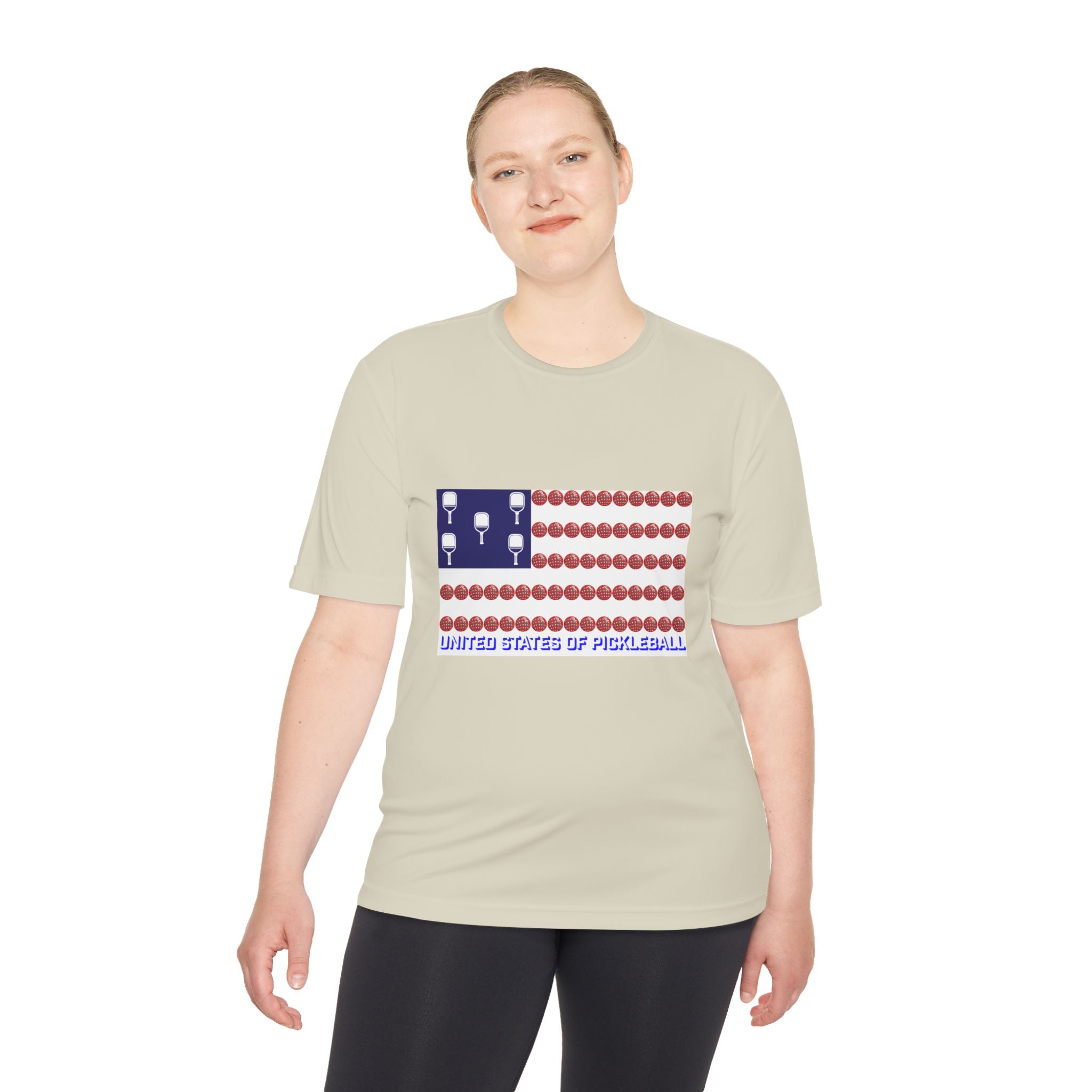 United States of Pickleball flag Unisex Moisture Wicking Tee