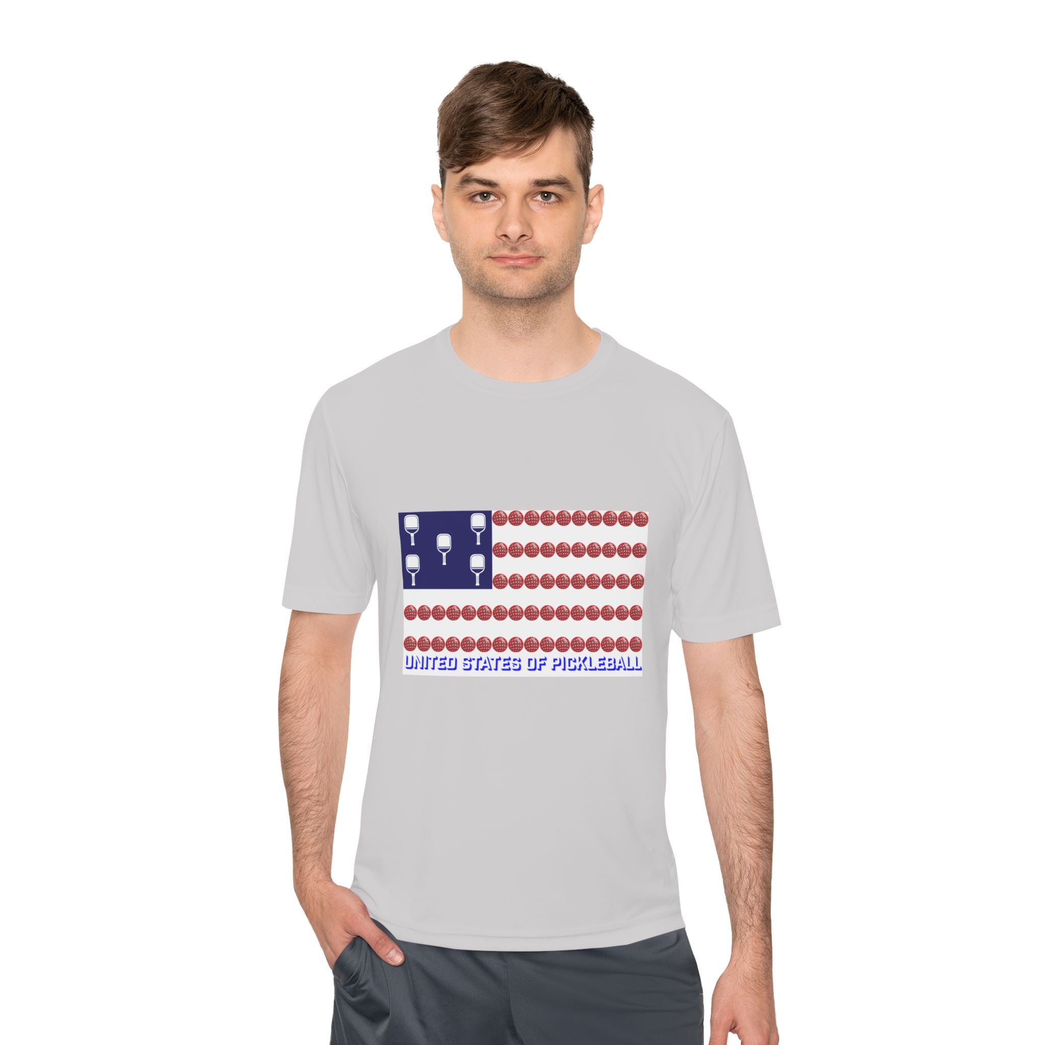United States of Pickleball flag Unisex Moisture Wicking Tee