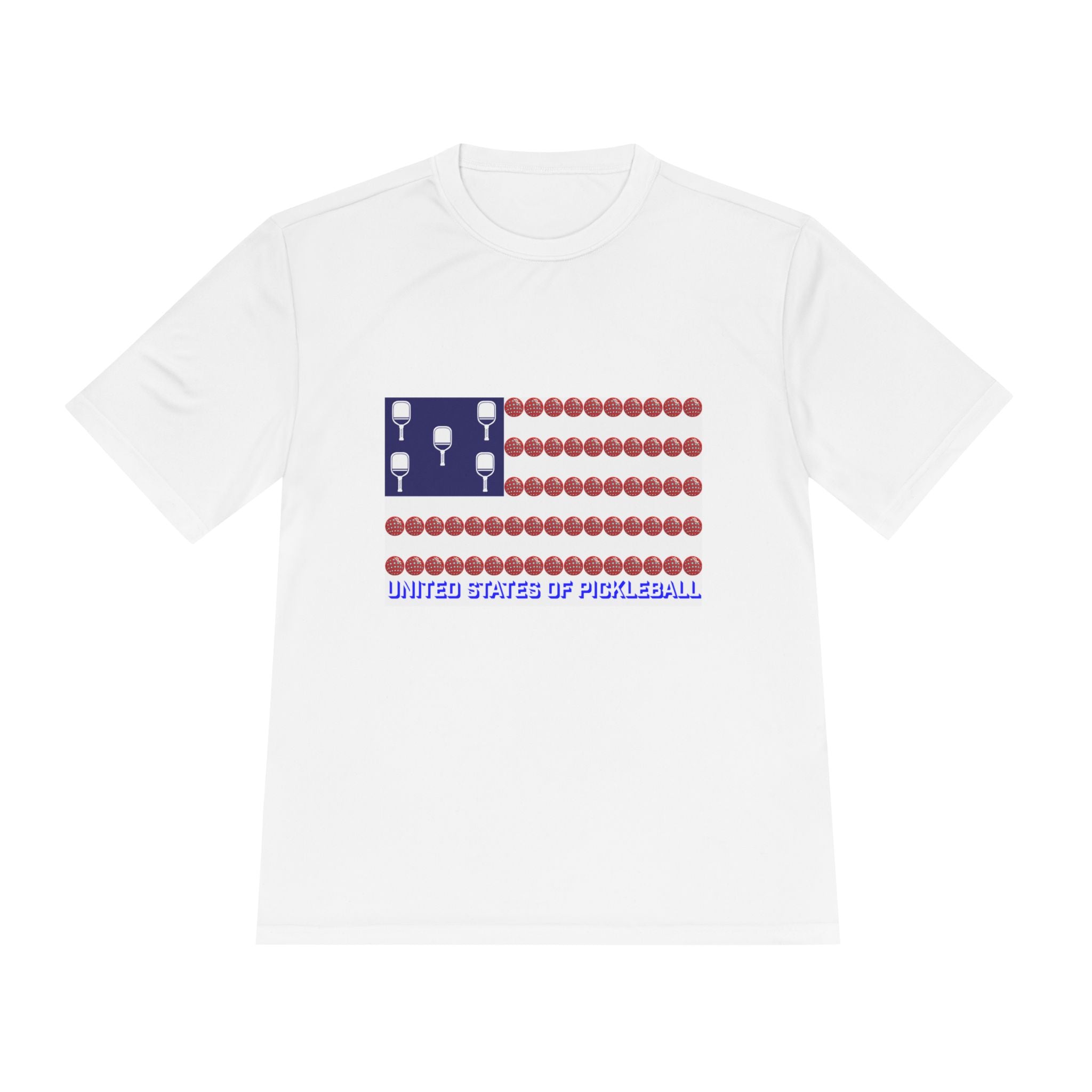 United States of Pickleball flag Unisex Moisture Wicking Tee