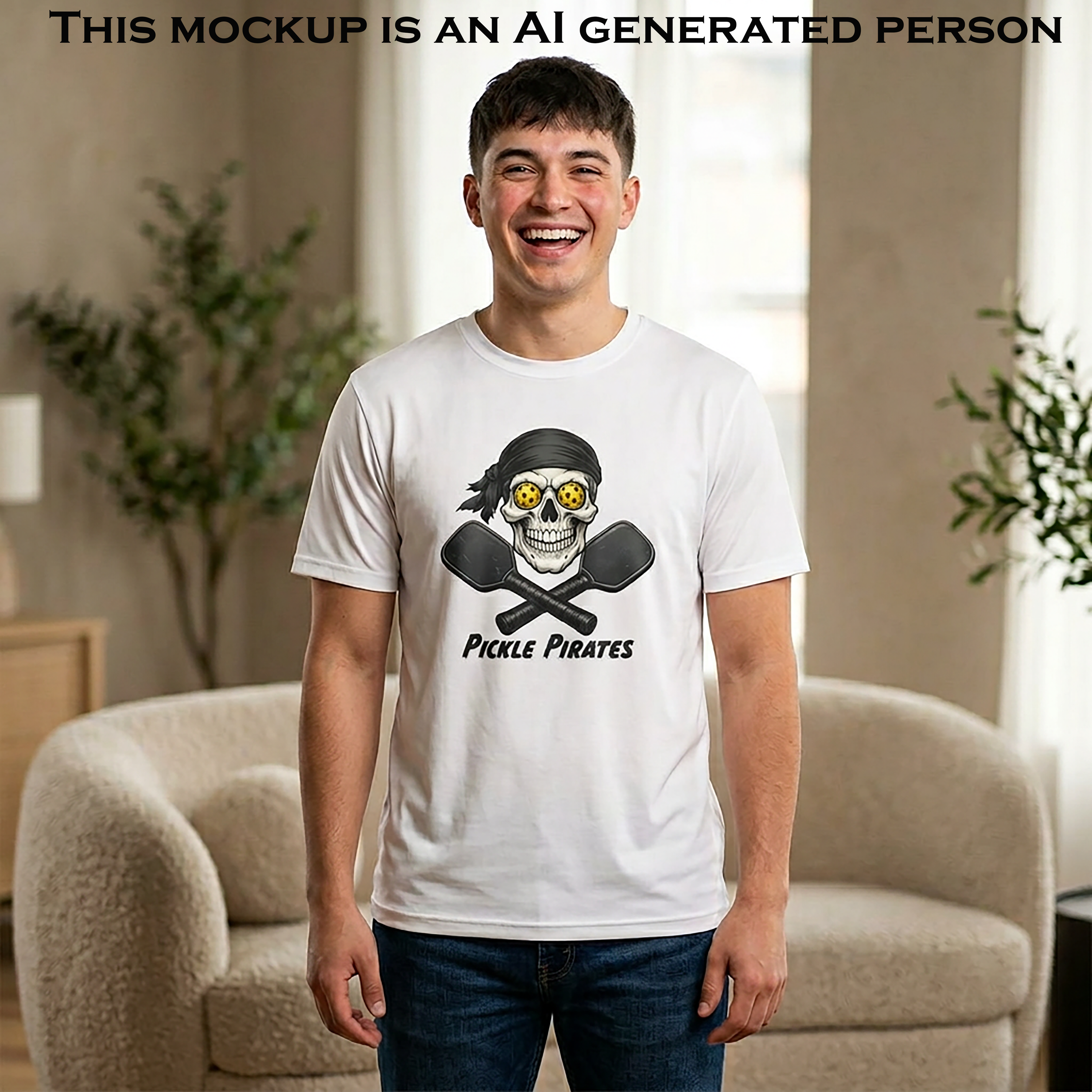Skull and Paddles Unisex Moisture Wicking Tee