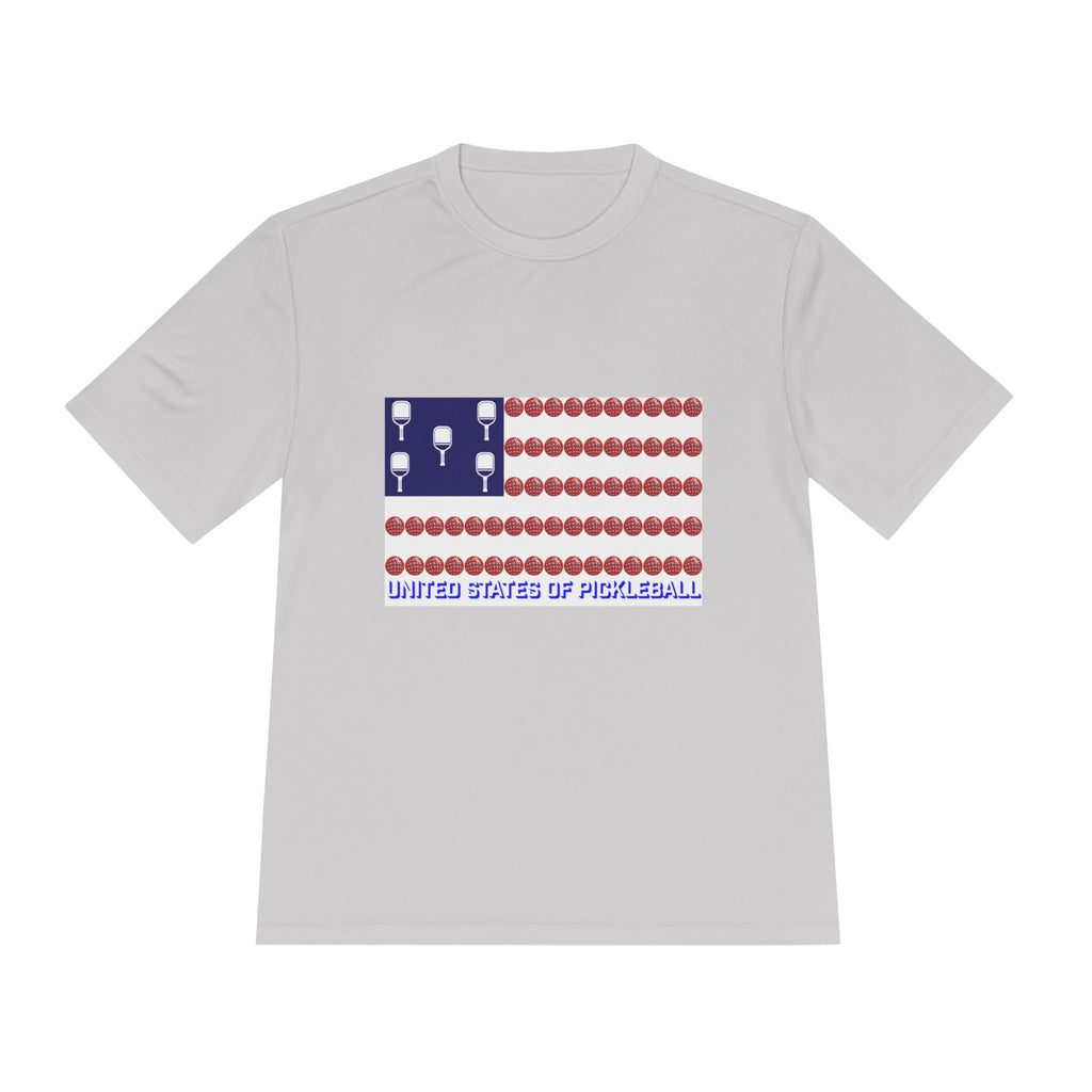 United States of Pickleball flag Unisex Moisture Wicking Tee