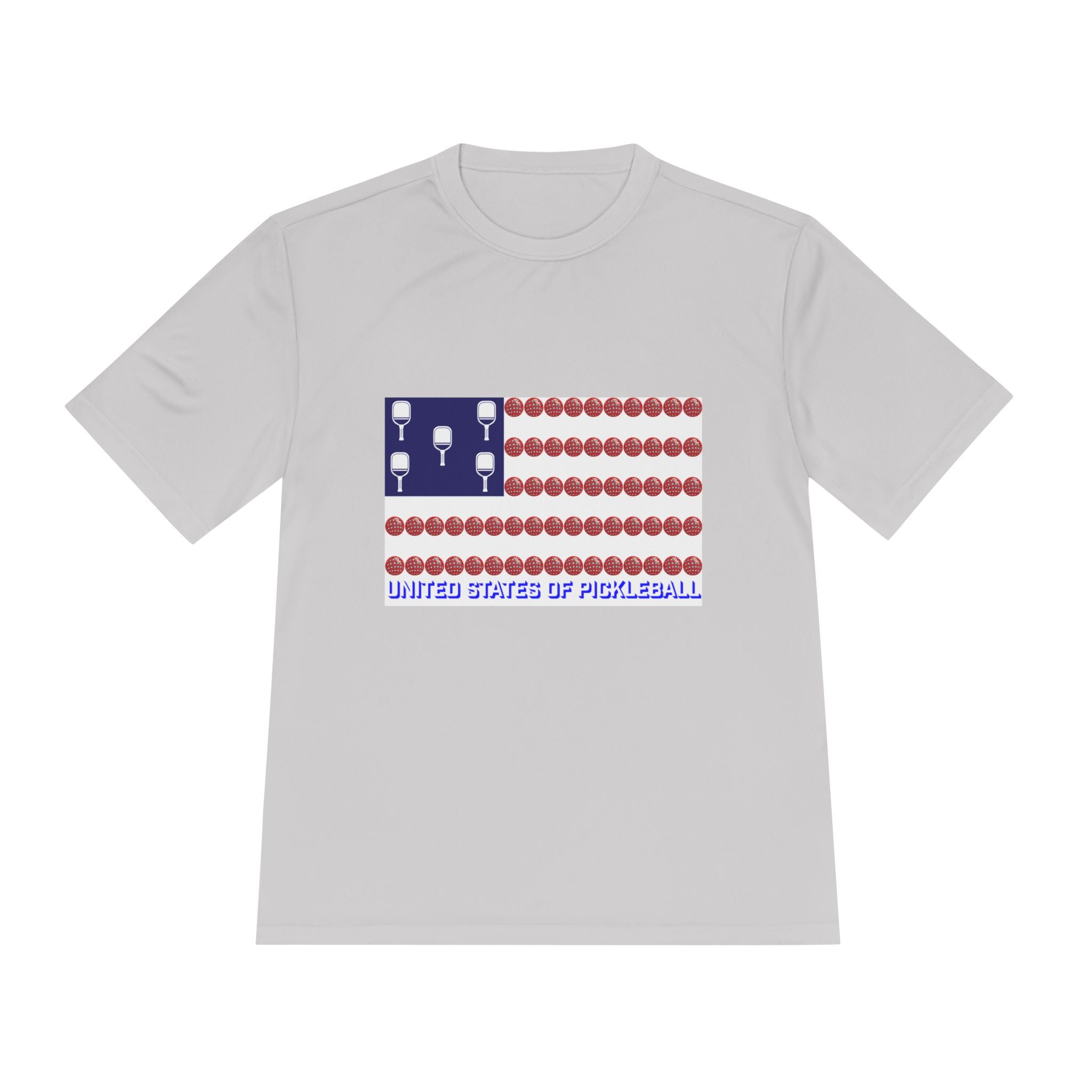 United States of Pickleball flag Unisex Moisture Wicking Tee