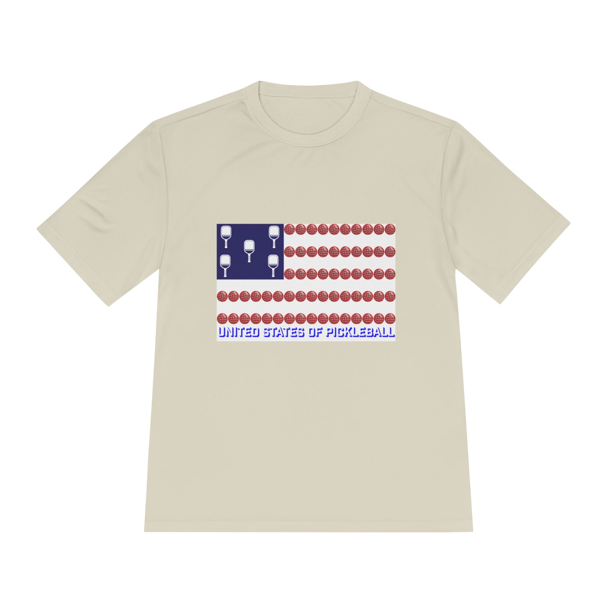 United States of Pickleball flag Unisex Moisture Wicking Tee